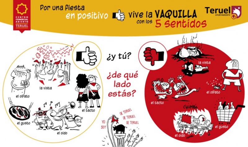 “POR UNA FIESTA EN POSITIVO…VIVE LA VAQUILLA CON LOS CINCO SENTIDOS”