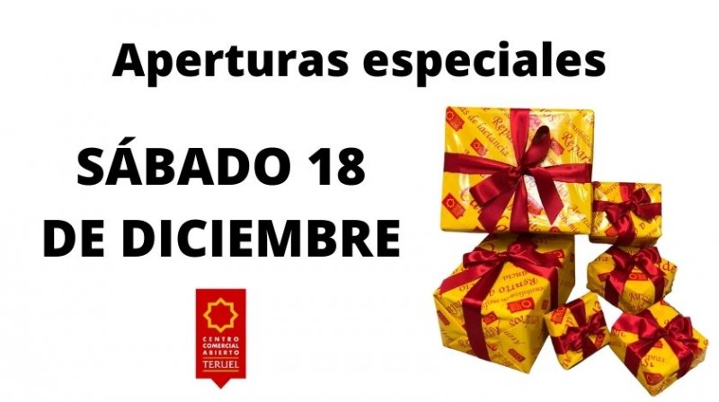 Horarios especiales el Sábado 18 de diciembre