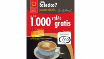 En febrero SOY DE TERUEL regala 1.000 cafés