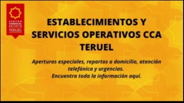 Establecimientos y servicios operativos en el CCA Teruel